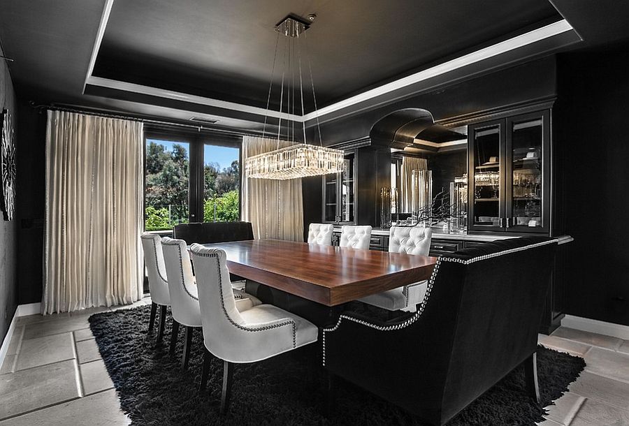 How to Use Black to Create a Stunning, Refined Dining Room