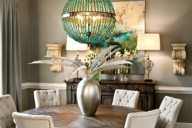 Graphite gray backdrop allows the pendant to shine through