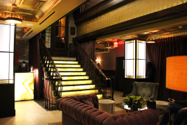 Jade Hotel Lobby Area with Illuminated Steps