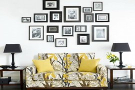 Living Room with Frames