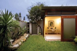 Old shed of the house turned into a lovely home office