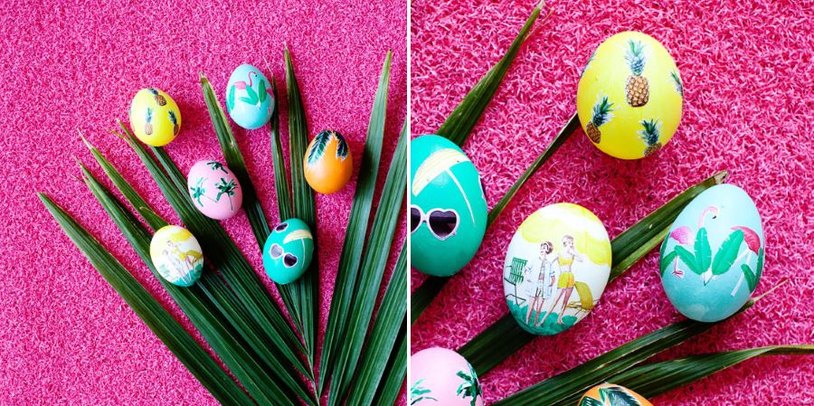 Tropical Easter eggs from Melodrama