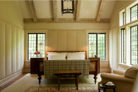 Upholstered Walls in Bedroom