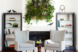 Woolly Pocket in Handsome Living Room