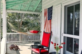 A hint of Americana for the porch