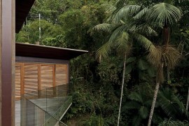 Balcony around the house overlooking the canopy