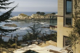 Beach style small pool with a view to match!