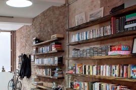 Beautiful and sleek booksehlves crafted from reclaimed wood