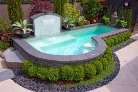 Cool off this summer in your small backyard pool