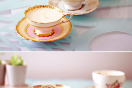 DIY Antique Teacup Candles