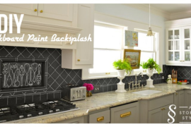 DIY Chalkboard Backsplash