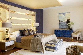 Fabulous master suite in neutral hues with a hint of coastal blue