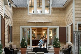 Gorgeous pool is 8 feet by 16 feet and fits in with the appeal of the courtyard