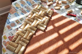 How to Make a Backsplash Out of Wine Corks