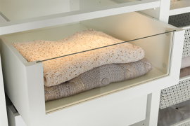 IKEA Komplement Glass Front Drawer