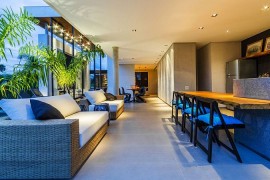 Indoor Outdoor Bar and Patio Area