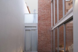 Inner Courtyard Area Enclosed within Glass Walls