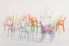 Louis Ghost Chairs Rainbow of Colors