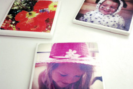 Make your own photo coaster