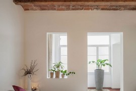 Open bedroom design of the Barcelona apartment