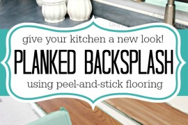 Peel and Stick Flooring Backplash