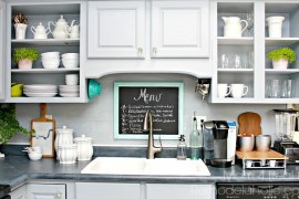Peel and Stick Vinyl DIY Backsplash
