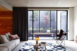 Private courtyards bring in ample natural light