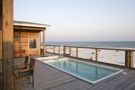Small oceanview pool on the deck shapes a relaxing retreat