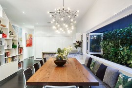 Smart kitchen and dining areas create a cool social zone