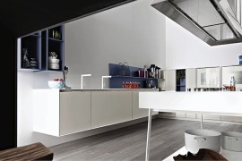 Smart kitchen island is both trendy and space-conscious