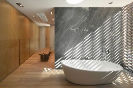 Standalone tub in the bathroom steals the show