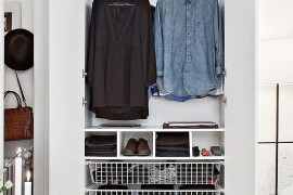 Stylish modern closet idea in white