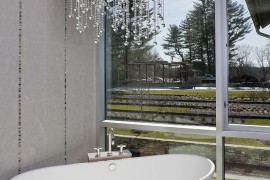 Uncomplicated bathroom designs keeps things simple and clean