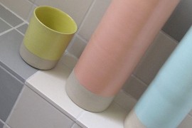 Vases and tumbler by Les Guimards, available at Darkroom