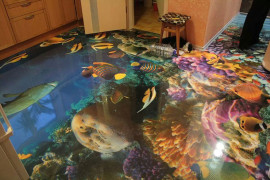 3d floors tropical fish
