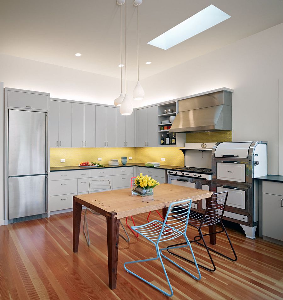  yellow and grey kitchen ideas