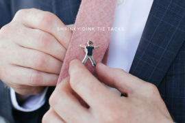 DIY Shrinky Dink Tie Tack
