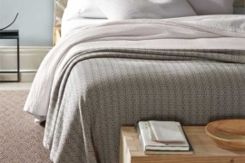 Eileen Fisher Organic Cotton Coverlet Natural