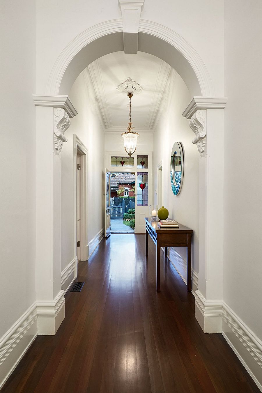 federation melbourne brick modern renovation interior transforms classic entry decoist hallway classy trim family