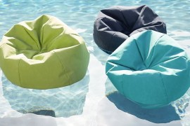 Floating beanbag seating from Pottery Barn