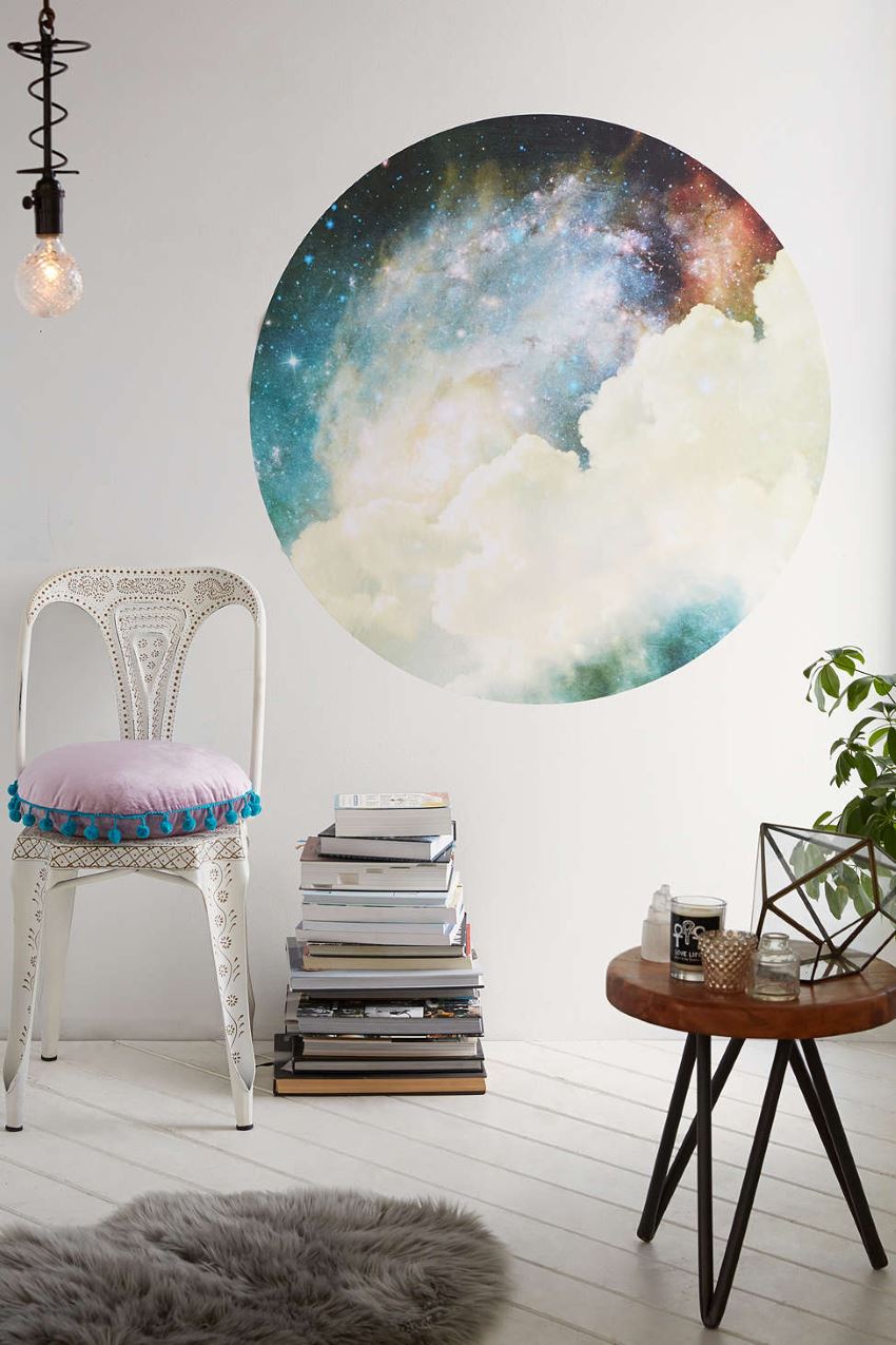 Galaxy circle decal from Urban Outfitters