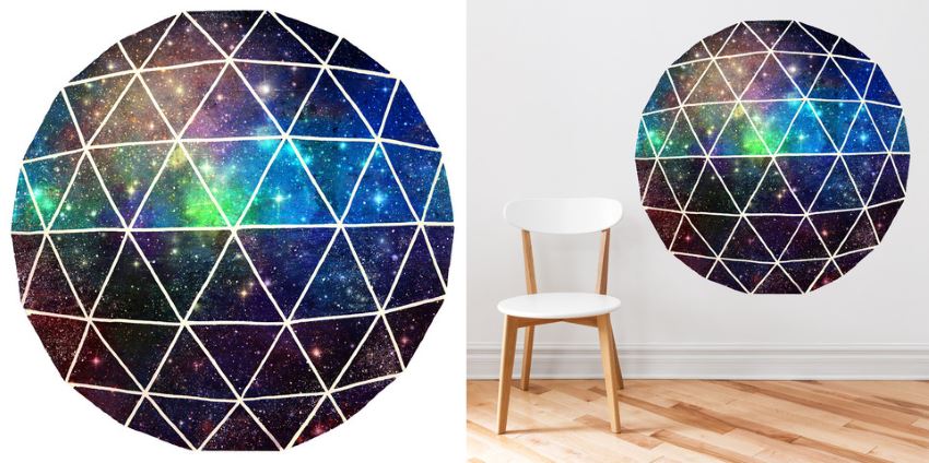 Geodesic wall decal from Walls Need Love