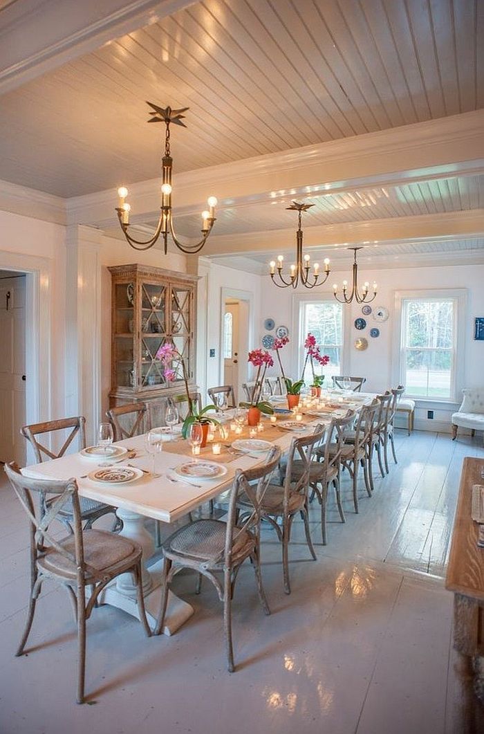 30 Unassumingly Chic Farmhouse Style Dining Room Ideas