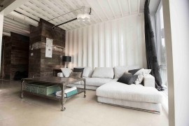 Industrial living room with a relaxed, trendy vibe