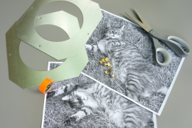 Industrial picture frame DIY