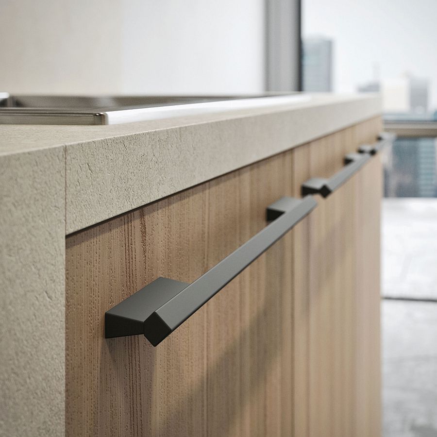 Ingenious handle design brings back its prominence into the modern kitchen