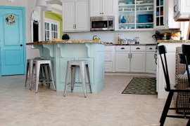 Jen's Aqua and White Kitchen Remodel