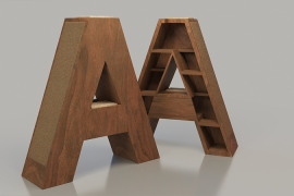 KletterLetter Alphabet Shaped Cat Scratchers A Shape