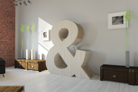 KletterLetter Alphabet Shaped Cat Scratchers Ampersand