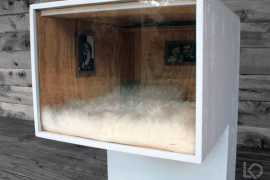 Leo Kempf Modern Cat House with custom artwork